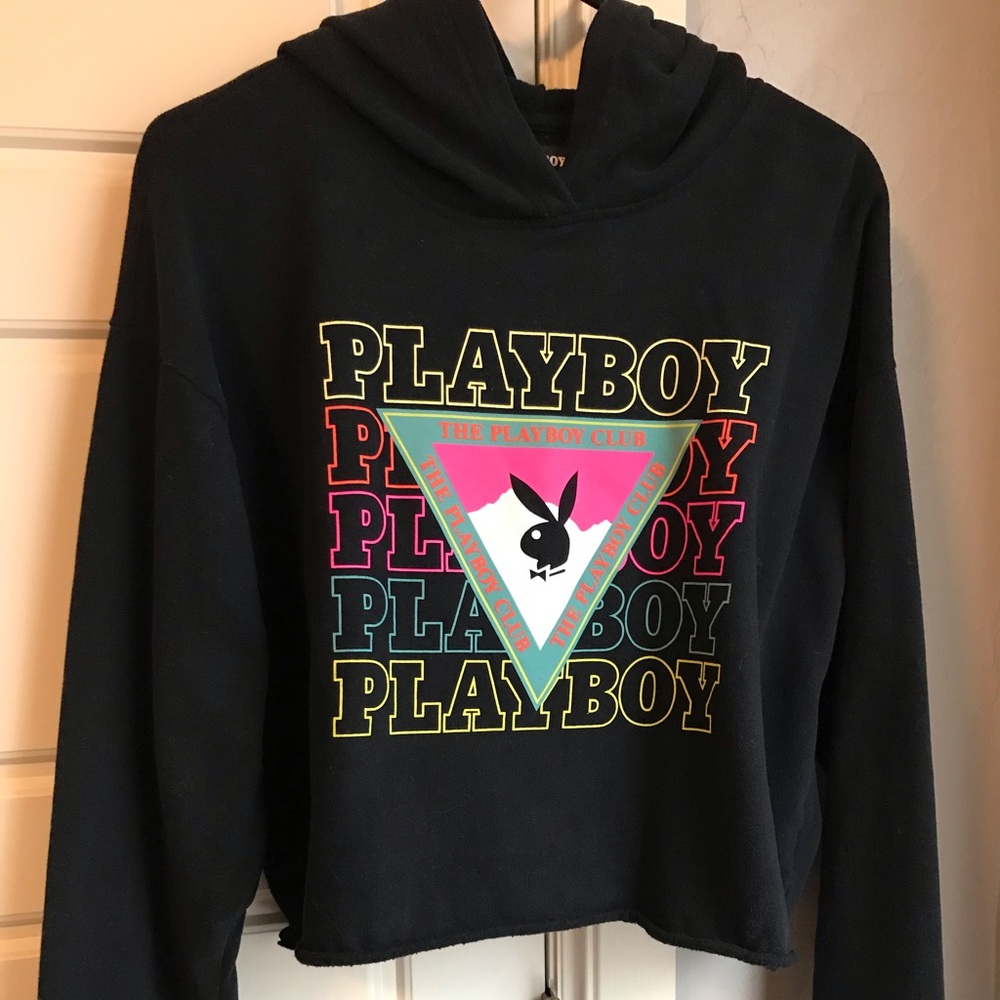 Playboy cropped hoodie